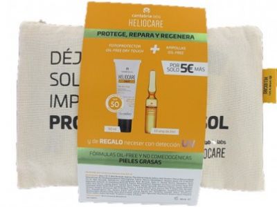 HELIOCARE 360 Gel Oil Free 50ml + Endocare Radiance Oil free 10 Ampollas + Neceser
